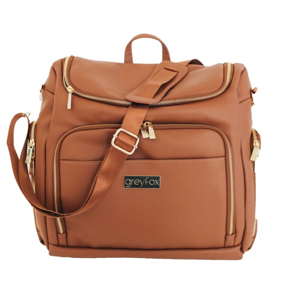 Greyfox Acorn brown diaper bag